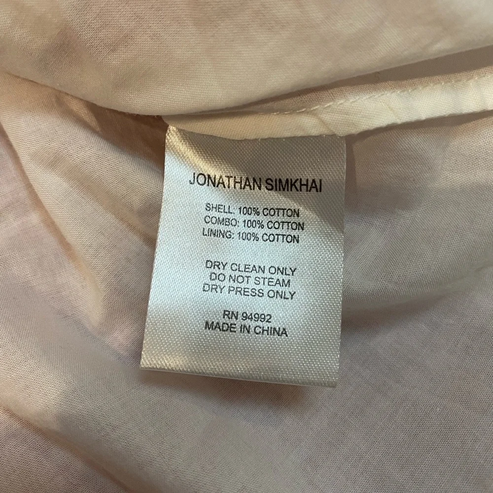 JONATHAN SIMKHAI Stripe Eyelet Gathered Mini Dress
Red & White in Size XS - Picture 5 of 6